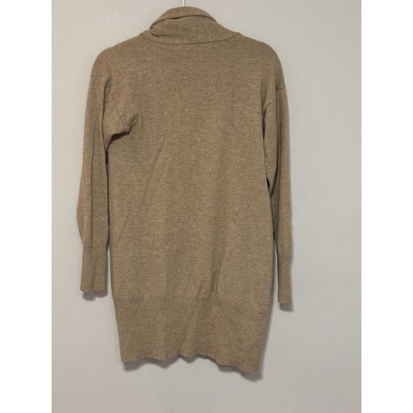 Eileen Fisher Open-Front Cardigan Women's Size Small Beige Long Sleeve Cashmere - Picture 4 of 7